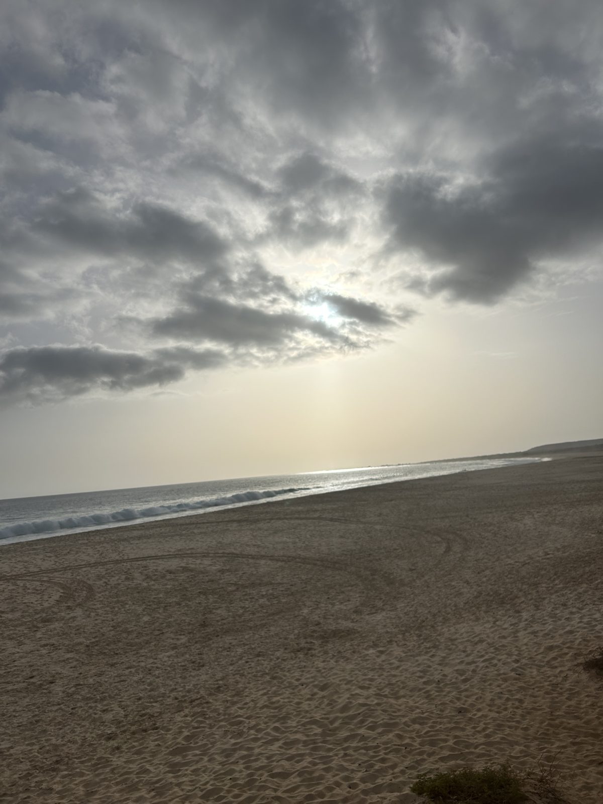 Crépuscule sur la plage de Santa Monica