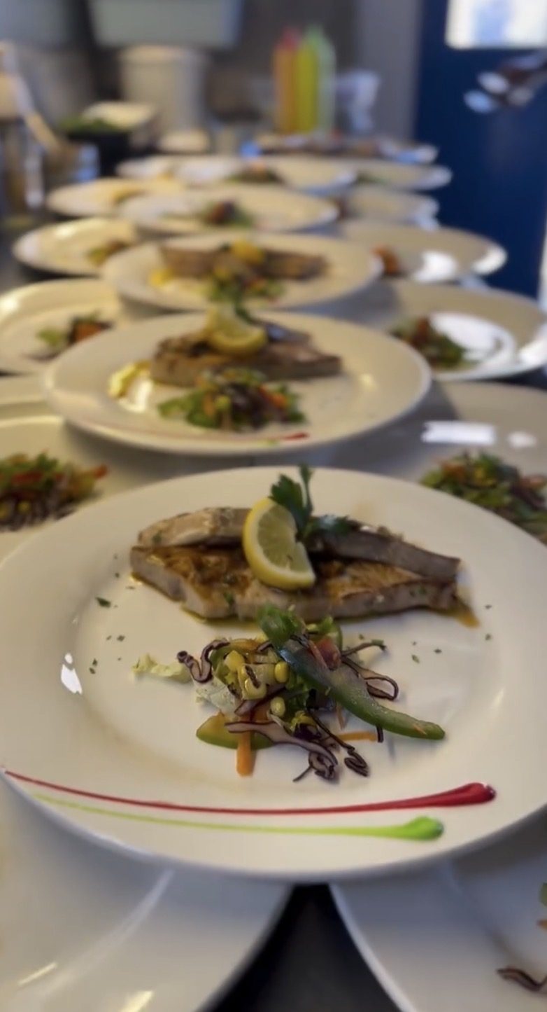 Filets de poisson dressés