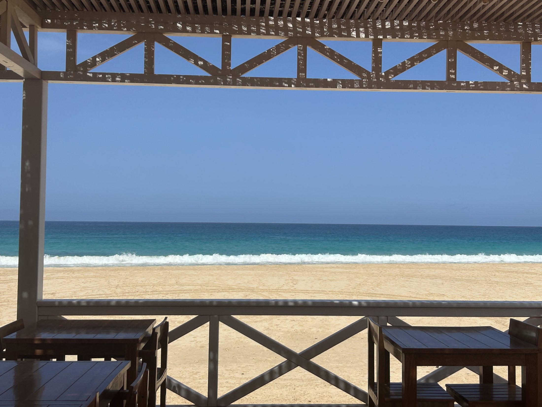 La plage de Santa Monica vue depuis la terrasse d’Origens